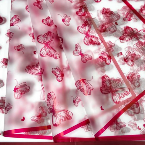Пленка Листами Бабочки Рубин 58/58см (1уп/20шт) Цена за 1ЛИСТ