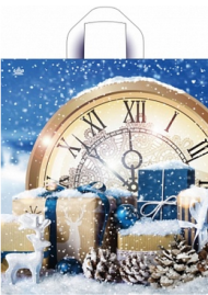 Сумочка пакет п/э 420*380мм Снежный Арт-53345