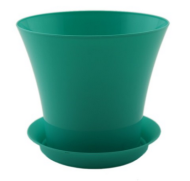 Горшок Сити 0,6лит Бирюзовый 11,5*10см