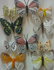 Бабочка на прищепке мм (1уп/10шт) Цена за штуку