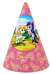 Колпак бумажный Волшебный пони (16см/6шт) Арт-6908