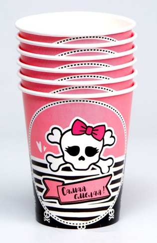 Стакан бумажный Самая смелая 250мл*6шт Арт-7664969 Стакан бумажный Самая смелая 250мл*6шт Арт-7664969