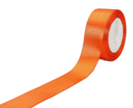 Лента Атласная 40мм*22ярд Оранжевая