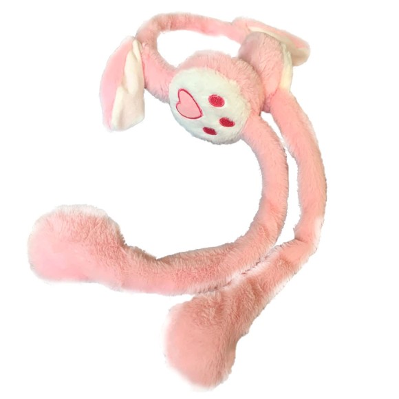 Наушники Зайка мягкие поднимаются ушки