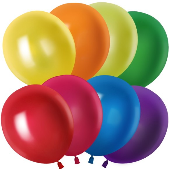 Шар латексный 12/30см металлик Ассорти 1уп/100шт