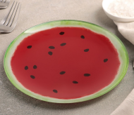 Тарелка стекляная Сладкий арбуз Арт-4540956 D-18см