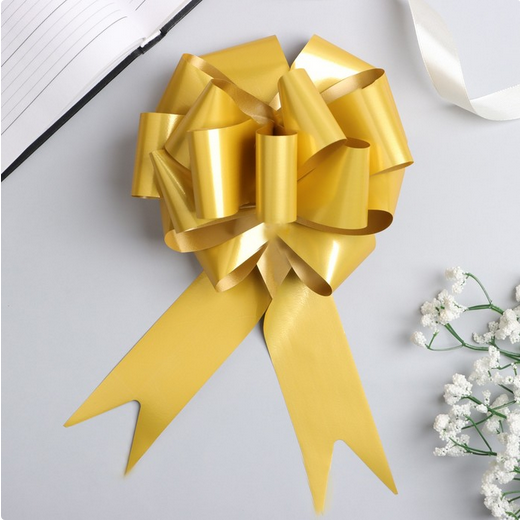 Бант Шар 4,5см Золотой Арт-2859602