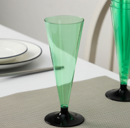 Фужер одноразовый Конус 150мл 6шт Зелёный Арт-9379135