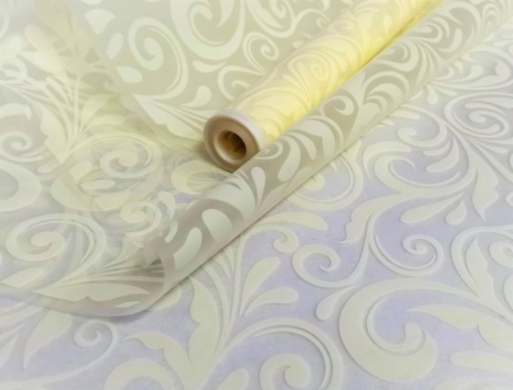 Пленка матовая Вензеля Кремовая 60см/200гр