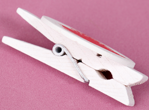 Прищепка Сердечки Арт-10063009 (1уп/6шт) Цена за штуку