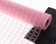 Сетка Крошет ажур Розовая 50см*5м