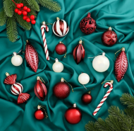 Ёлочное украшение (10см/40шт) Арт-№1550