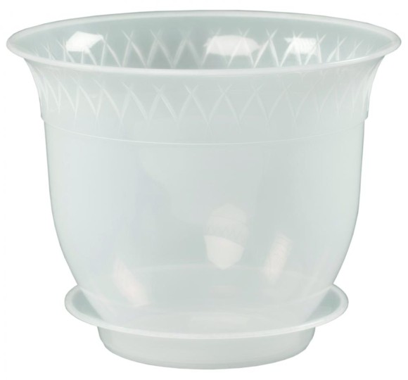 Горшок Santino Лилия Орхидея 1,5лит Прозрачн с поддоном Горшок Santino Лилия Орхидея 1,5лит Прозрачн с поддоном