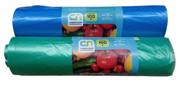 Пакеты для хранения продуктов 100шт 240*370*0,025мкр Цветные (1уп/60рул)