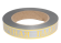 Лента Вечная память 2см*50ярд с Золотая полоса Серая
