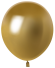 Шар латексный 10/25см хром Золото 1уп/50шт