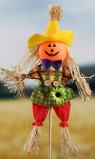 Фигурка Пугало Огородное Заяц/Тыква Арт- 5185564 50см