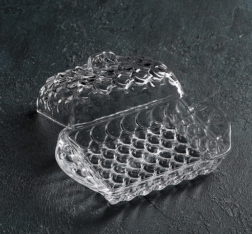 Маслёнка стекло Сирена 17×10,5×8см Арт-4460811 Маслёнка стекло Сирена 17×10,5×8см Арт-4460811