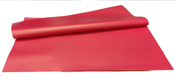 Пленка Листами Матовая однотонная Красный Коралл 58/58см (1уп/10шт) Цена за лист