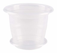 Горшок для Орхидей 1лит Прозрачный с поддоном М-7686 БАШ