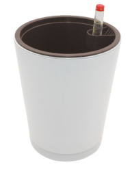 Горшок 9001 Стекло Белый 1,5лит (с автополивом)