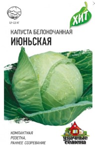 Капуста б/к Июньская ЦВ/П (ГАВРИШ) серия ХИТ 0,1гр раннеспелый Капуста б/к Июньская ЦВ/П (ГАВРИШ) серия ХИТ 0,1гр раннеспелый