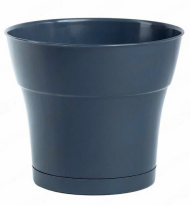 Горшок Тоскана 2,25лит D-17см Антрацит с поддоном