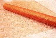 Сетка Паутинка с блестками Темно Оранжевая 48см*5м