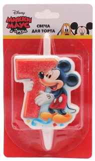 Свеча Цифра 7 Микки Маус 1314