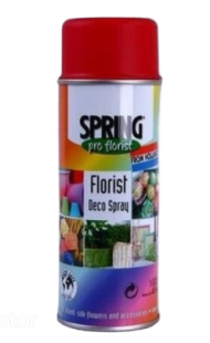 Спрей - краска для срезочных цветов Красная 400мл Арт-049