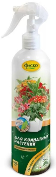 Удобрение Цветочное счастье Комнатных растений спрей 405мл (1уп/15шт) Зал УПАКОВКА