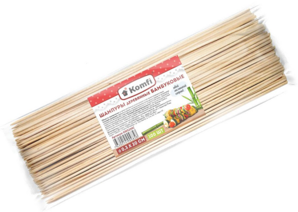 Палочка Бамбук 20см для букетов (1уп/100шт)