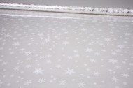 Пленка прозрачная с рисунком Снежинка Белая 70см/200гр