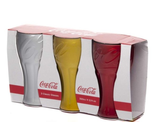 Набор Стаканов 3шт*350мл Coca Cola Цветные Pasabahcе №-96613