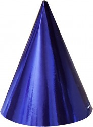 Колпак бумаж Синий фольгированный (1уп/10шт) 67.024