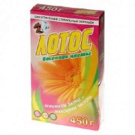 УЦЕНКА Порошок стиральный Лотос Весенние цветы 450 гр (1уп/24 шт)