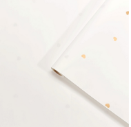 Пленка матовая Романтика Белая-Золото 58см/10м