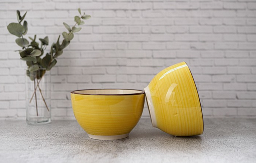 Салатник керамический Морской мир 800мл Жёлтый Арт-4933215