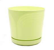 Горшок Корад 120мм Салатовый с поддоном высота 11см