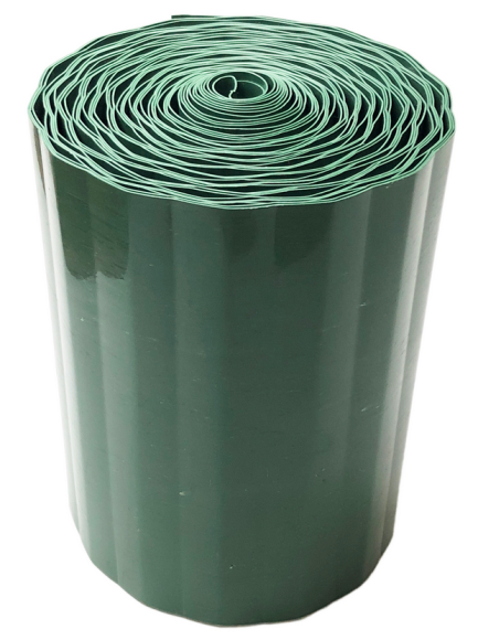 Лента Бордюрная гофрированная 15см*9м Зелёная Дачная Мозаика