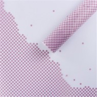 Пленка Листами Матовая Пиксели Сиреневая 60/60см (1уп/20шт) Цена за 1ЛИСТ