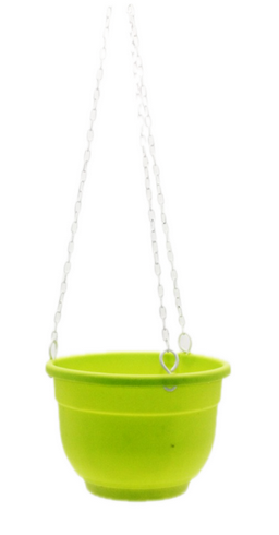 Горшок Фуксия на Цепочках 140мм Салатовый