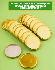 Набор крышка металл ТВИСТ D-53мм * 10шт 1 ЭТАЖ