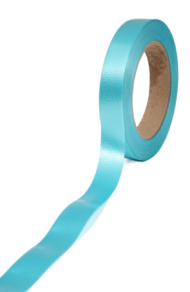 Лента Простая Тиснение дерево 2см*50ярд Голубая