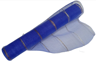 Сетка Каемка Синяя люрекс 50см*7м Сетка Каемка Синяя люрекс 50см*7м