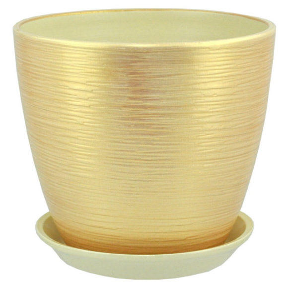 Кашпо Бутон №-РС-57 Перламутр Персик №-1 (D-12см)