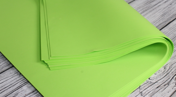 Фоамиран 1,2мм 60*70см Салатовый (1уп/10шт)