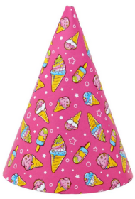 Колпак бумажный Мороженко (16см/6шт) Арт-6906