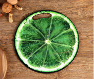 Доска разделочная дерево Круг Лайм D-255мм Арт-5050306