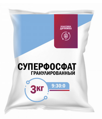 Удобрение Суперфосфат Простой 3кг (1уп\10шт) Нов-Агро
